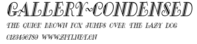 Gallery-Condensed.ttf字體轉換器圖片