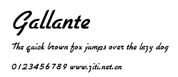 Gallante.ttf字體轉換器圖片