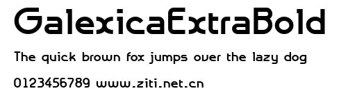 GalexicaExtraBold.ttf字體轉換器圖片