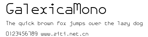 GalexicaMono.ttf字體轉換器圖片
