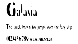 Galaxia.ttf字體轉換器圖片