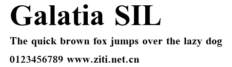 Galatia SIL.ttf字體轉換器圖片