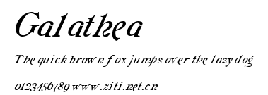 Galathea.ttf字體轉換器圖片