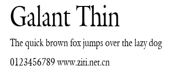 Galant Thin.ttf字體轉換器圖片