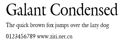Galant Condensed.ttf字體轉換器圖片
