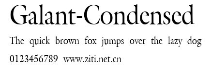Galant-Condensed.ttf字體轉換器圖片