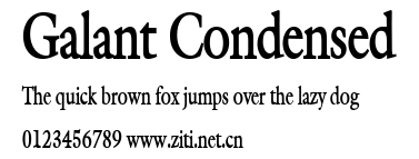 Galant Condensed.ttf字體轉換器圖片