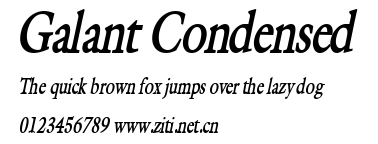 Galant Condensed.ttf字體轉換器圖片