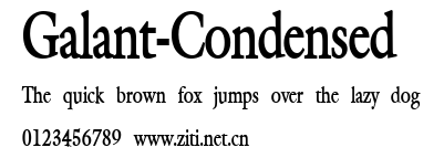 Galant-Condensed.ttf字體轉換器圖片