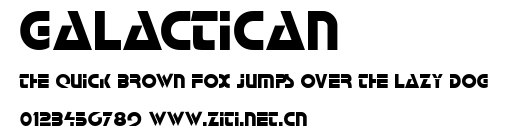 Galactican.ttf字體轉換器圖片