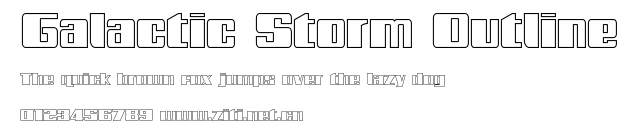 Galactic Storm Outline.ttf字體轉換器圖片
