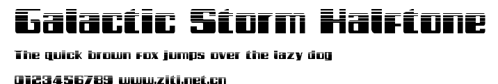 Galactic Storm Halftone.ttf字體轉換器圖片