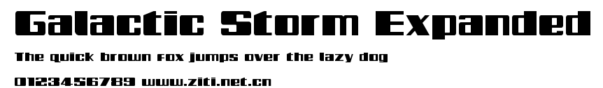 Galactic Storm Expanded.ttf字體轉換器圖片