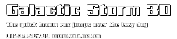 Galactic Storm 3D.ttf字體轉換器圖片