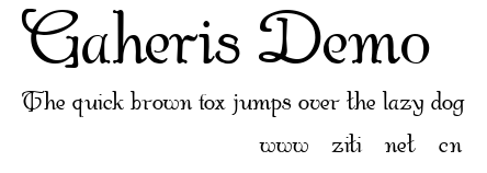 Gaheris Demo.ttf字體轉換器圖片