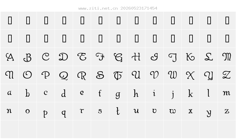 字符映射圖