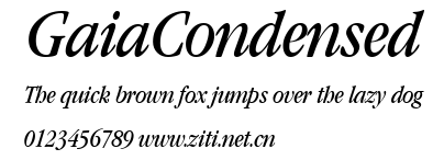 GaiaCondensed.ttf字體轉換器圖片