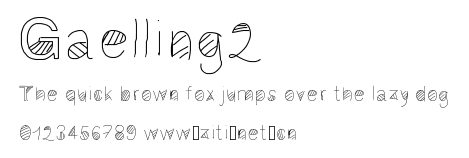 Gaelling2.ttf字體轉換器圖片