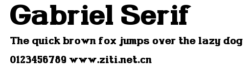 Gabriel Serif.ttf字體轉換器圖片