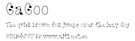 GaGoo.ttf字體轉換器圖片