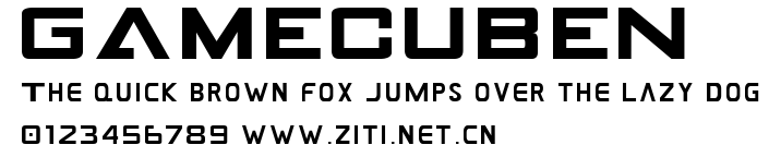 GAMECUBEN.ttf字體轉換器圖片