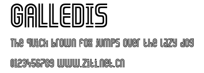 GALLEDIS.ttf字體轉換器圖片