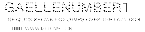 GAELLEnumber9.ttf字體轉換器圖片