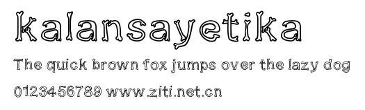 kalansayetika.ttf字體轉換器圖片
