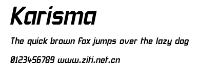 Karisma.ttf字體轉換器圖片