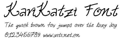 KariKatzi Font.ttf字體轉換器圖片