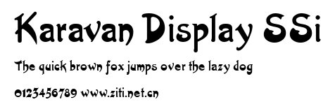 Karavan Display SSi.ttf字體轉換器圖片