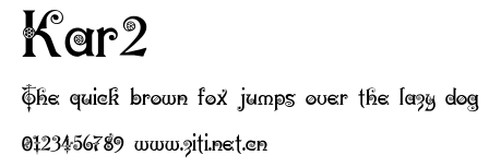Kar2.ttf字體轉換器圖片