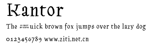 Kantor.ttf字體轉換器圖片