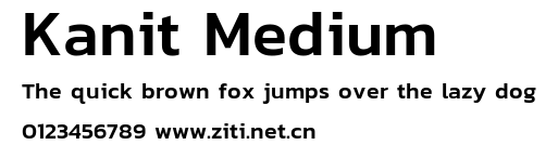 Kanit Medium.ttf字體轉換器圖片