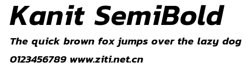 Kanit SemiBold.ttf字體轉換器圖片