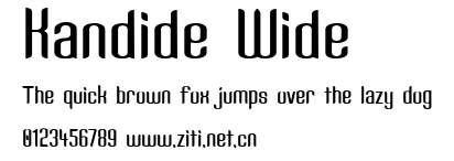 Kandide Wide.ttf字體轉換器圖片