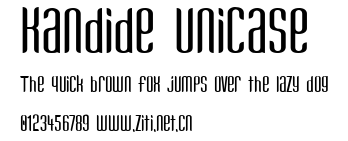Kandide Unicase.ttf字體轉換器圖片
