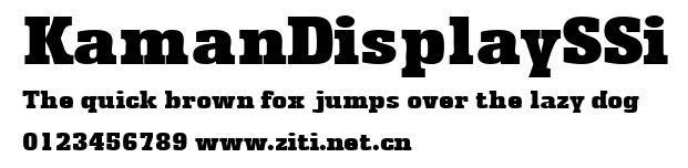 KamanDisplaySSi.ttf字體轉換器圖片