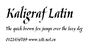 Kaligraf Latin.ttf