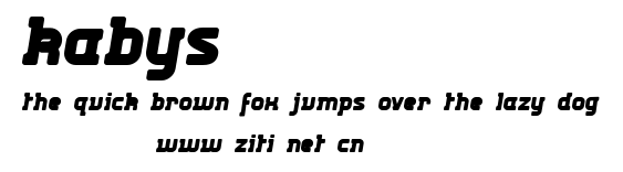 Kabys.ttf字體轉換器圖片