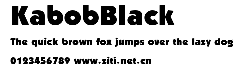 KabobBlack.ttf字體轉換器圖片