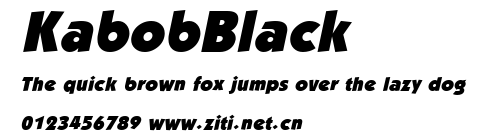 KabobBlack.ttf字體轉換器圖片