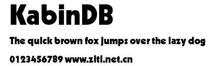 KabinDB.ttf字體轉換器圖片