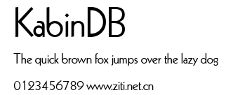 KabinDB.ttf字體轉換器圖片