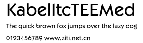 KabelItcTEEMed.ttf字體轉換器圖片