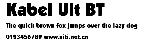 Kabel Ult BT.ttf字體轉換器圖片