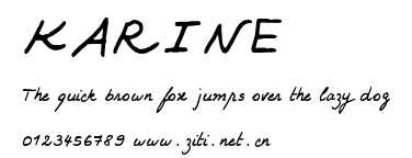 KARINE.ttf字體轉換器圖片