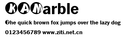 KAMarble.ttf字體轉換器圖片