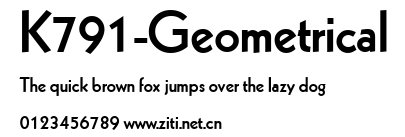 K791-Geometrical.ttf字體轉換器圖片