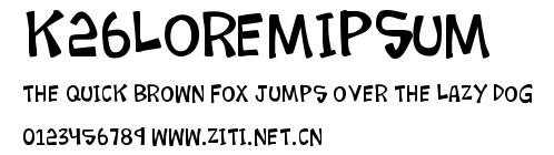 K26LoremIpsum.ttf字體轉換器圖片